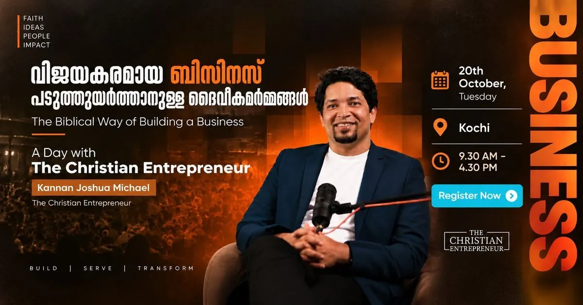 A Day With The Christian Entrepreneur – Kannan Joshua Michael