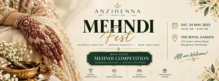 Anzihenna Mehndi Fest poster