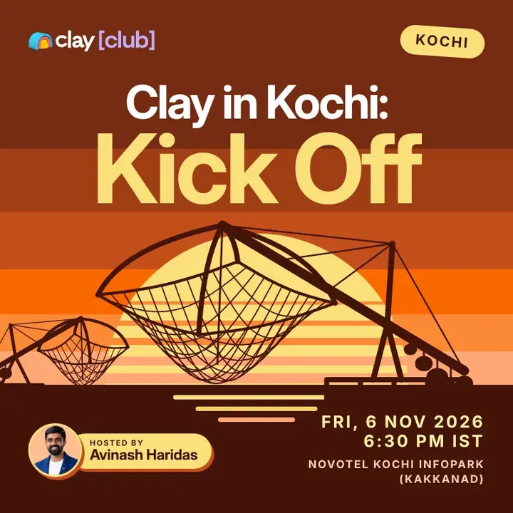 Clay in Kochi: Kick Off poster
