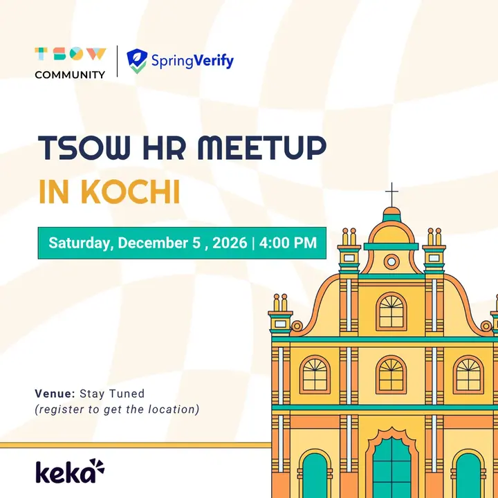 TSOW HR Meetup in Kochi poster